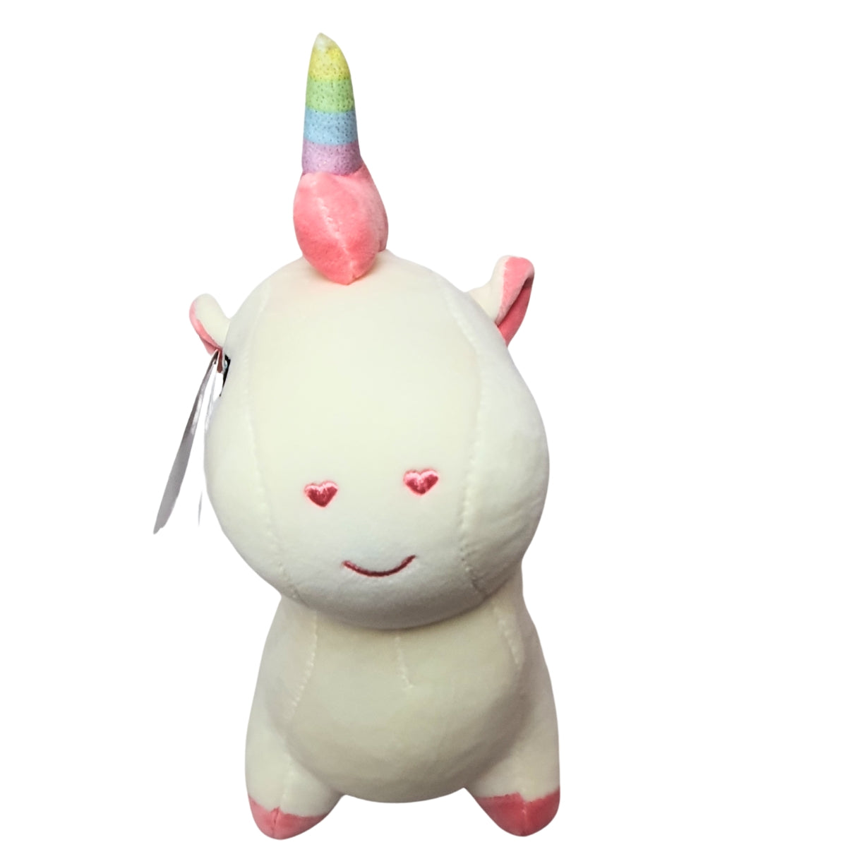 Unicórnio Branco de Pelúcia - Amigos do Coração - DM Toys Unicórnio Branco de Pelúcia - Amigos do Coração - DM Toys